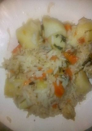 A picture of Mixed rice.