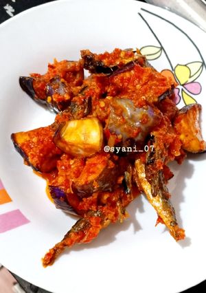 Foto resep Balado Terong ikan asin rebus