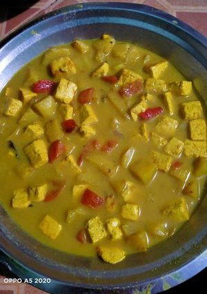 A picture of পনিরের ডালনা (Paneer r dalna recipe in Bengali).