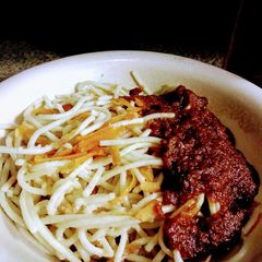 A picture of Shreded Carrot Pasta.