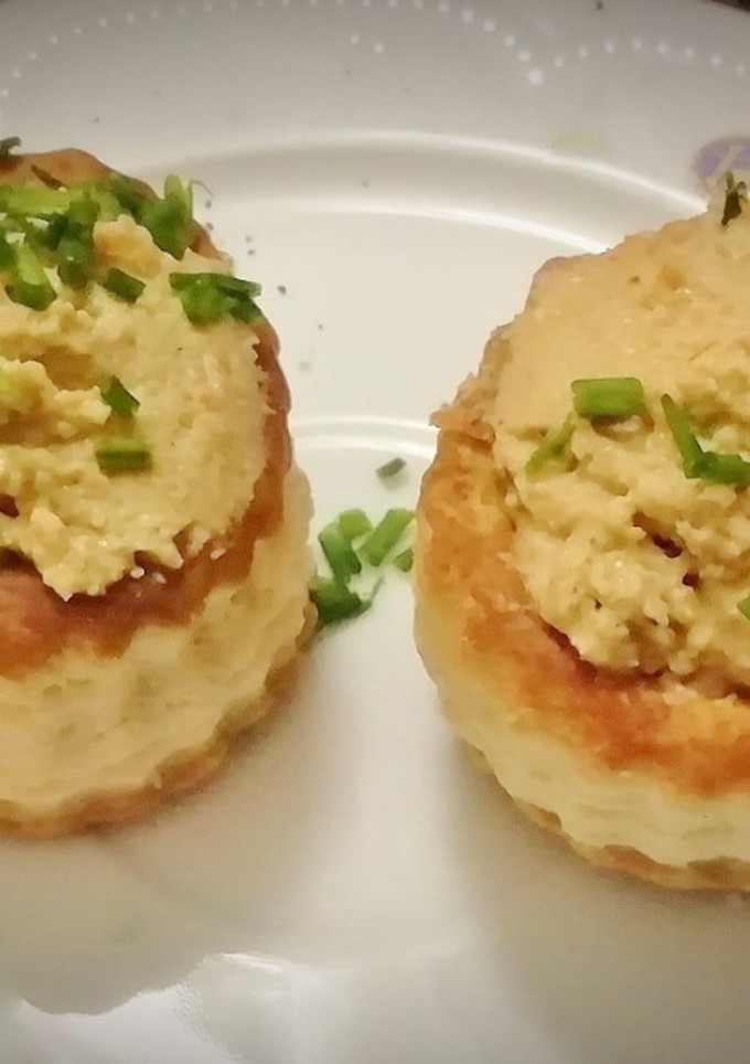 Una foto de Volovanes rellenos de falso Centollo