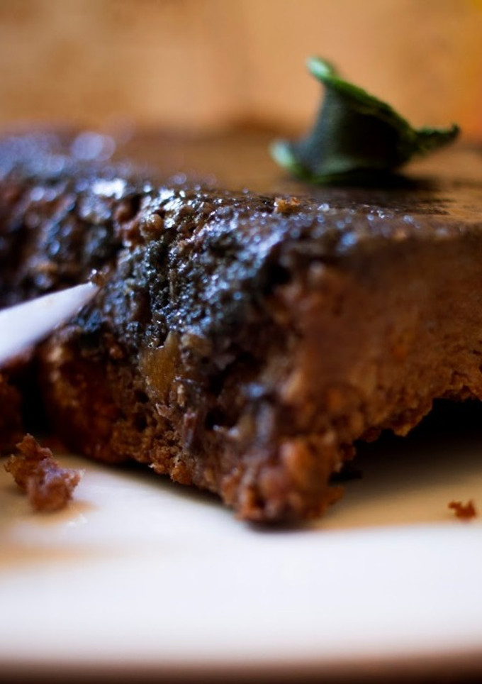 Una foto de Budín de chocolate y horchata