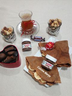 صورة لوصفة ليكراب بالنوتيلا والموز 🍫🍌