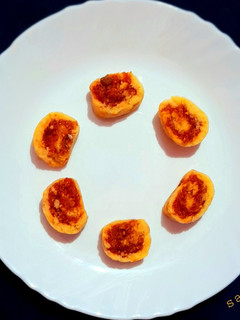 A picture of Carrot Halwa Swiss Roll.