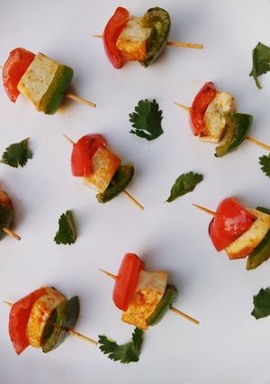A picture of Tri Colour Skewers.