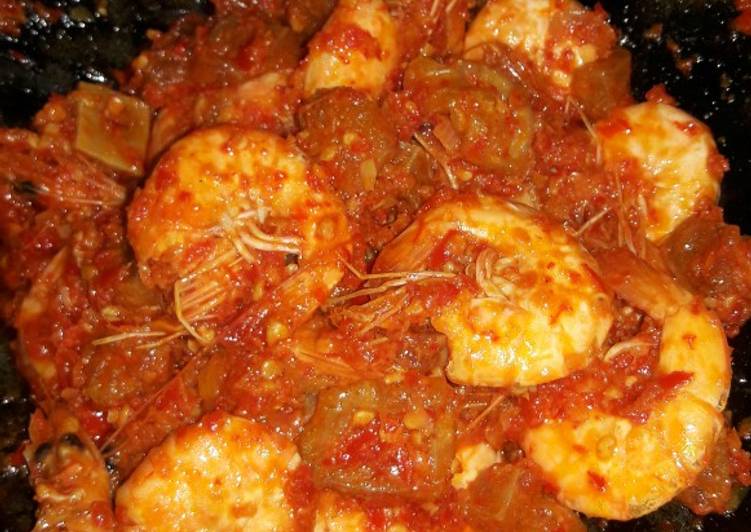 Bahan Sambal goreng udang + krecek | Cara Membuat Sambal goreng udang + krecek Yang Enak Dan Lezat
