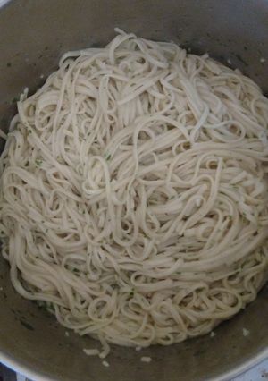 Una foto de Fideos al pesto (100% original)