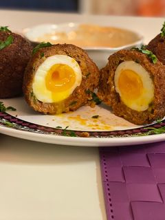 A picture of Scotch Eggs.