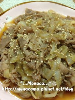日式薑汁洋蔥燒肉 的食譜成品照片