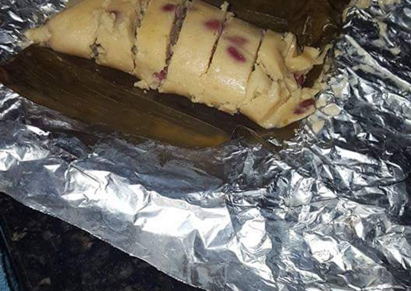 Tamales con frijoles nuevos