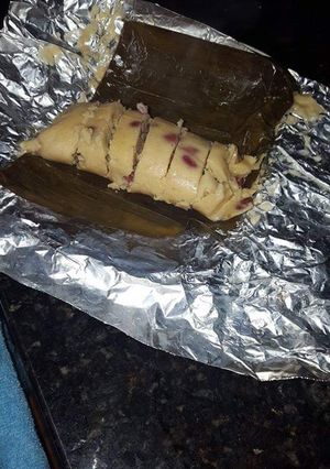 Una foto de Tamales con frijoles nuevos