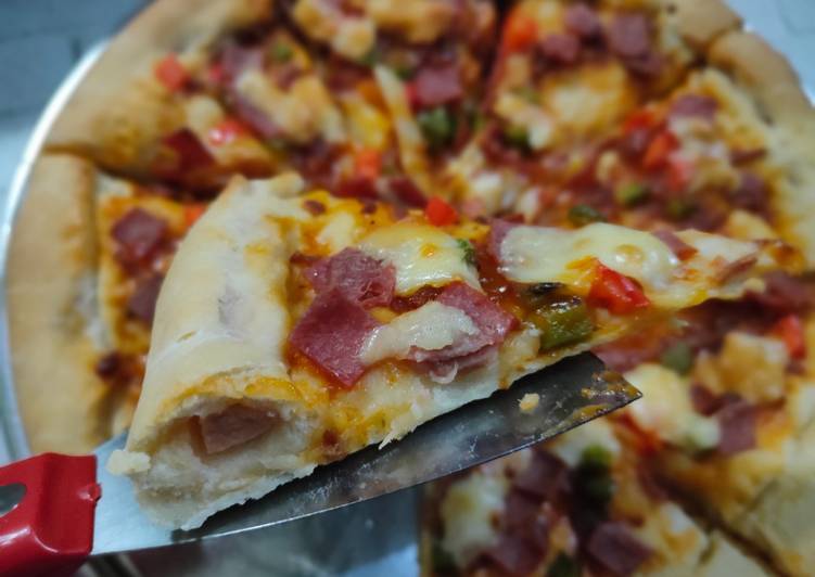 Langkah Mudah untuk Menyiapkan Pizza Simple &#34;ala pizzahut&#34; home made Anti Gagal