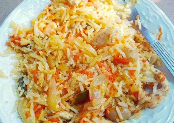 Chakalaka And Chicken Rice Recipe By Enima Cookpad