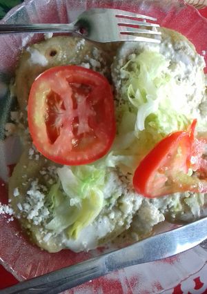 Una foto de Tecocos en salsa verde