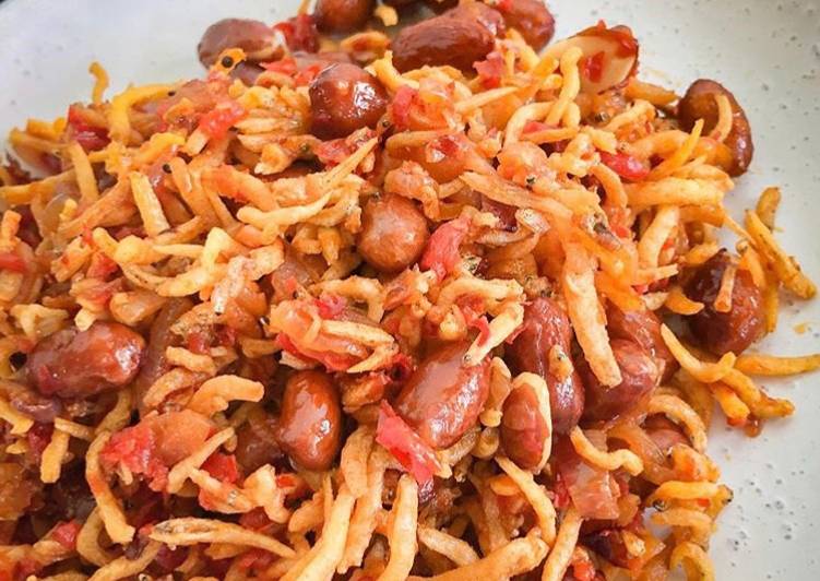 Resep Teri Kacang Balado | Cara Masak Teri Kacang Balado Yang Lezat Sekali