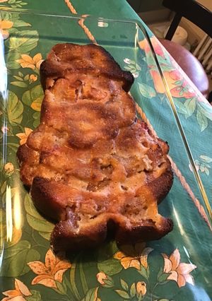 Une photo de Gâteau fondant aux prunes et vanille