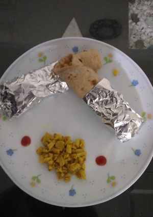 A picture of Whole wheat colocasia roll.