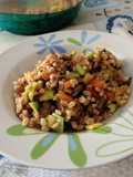 Insalata di farro con verdure grigliate 🍆🫑🥒