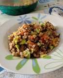 Insalata di farro con verdure grigliate 🍆🫑🥒