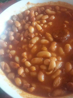 Una foto de Judías Blancas con Chorizo y Jamón