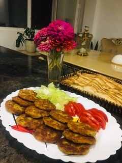 عکسی از دستور کتلت با سیب زمینی پخته