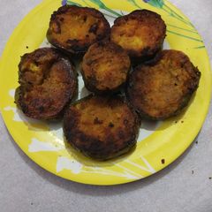 Baigan bhaja A picture of Baigan bhaja.