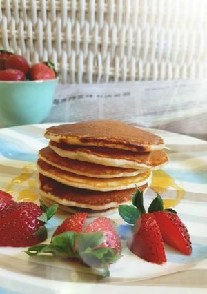صورة لوصفة بان كيك خفيف وسريع 🥞♥️