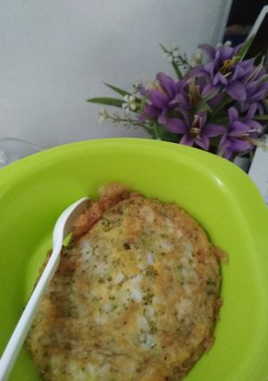 Foto resep MPASI 11 bulan • Veggie Patty + Kuah Ayam Tahu