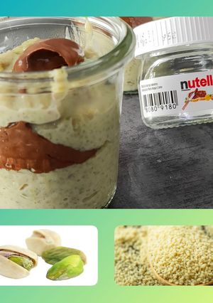 Une photo de Semoule pistache Nutella
