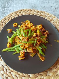 Gambar Sotong buncis goreng kunyit