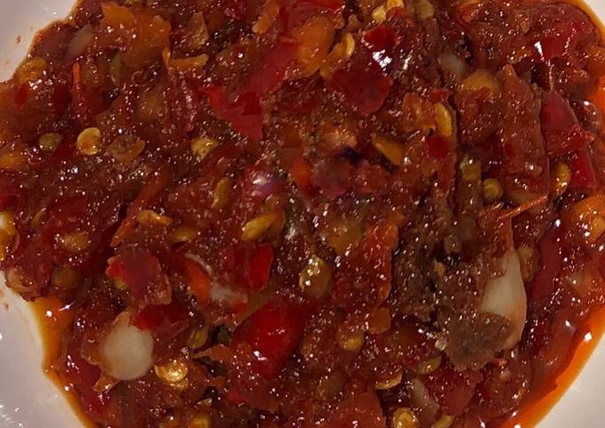 Sambal Terasi Bangka Enak Ala anak Kos