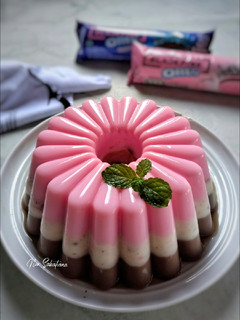 Foto resep Puding Lapis Blackpink