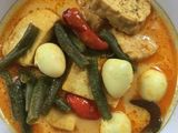 Gulai campur tempe tahu telur puyuh kacang panjang
