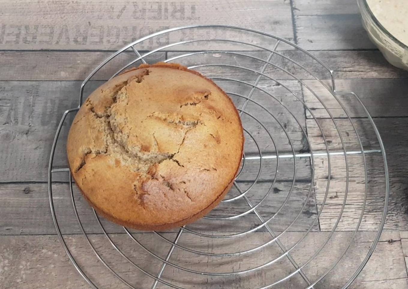 Bizcocho sin azúcar en freidora de aire