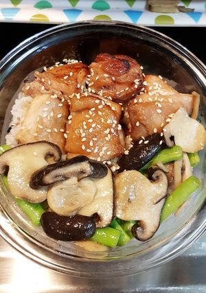 烤雞腿便當 的食譜成品照片
