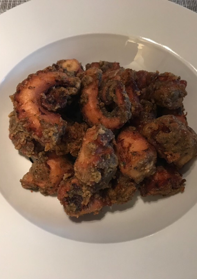 Una foto de Fritada de pulpo
