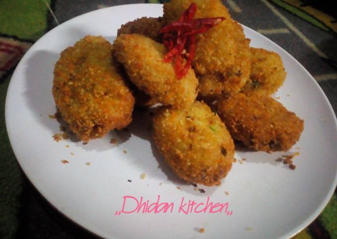 Resep Potato Croquettes Kroket Kentang Isi Wortelanddaging Cincang Oleh