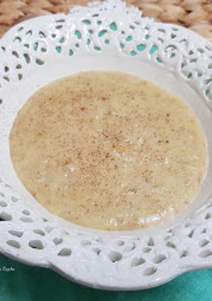 Foto de Papa de Aveia com banana e canela