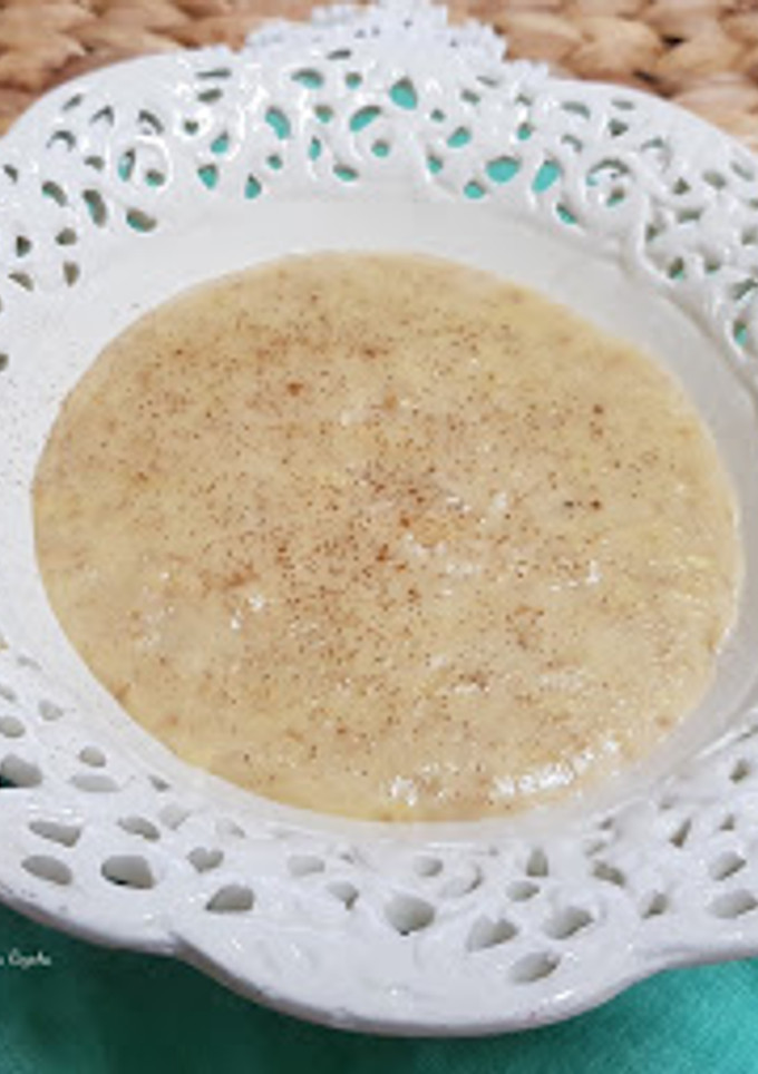 Foto de Papa de Aveia com banana e canela