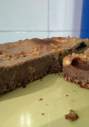 Una foto de Pastel de chocolate y nueces
