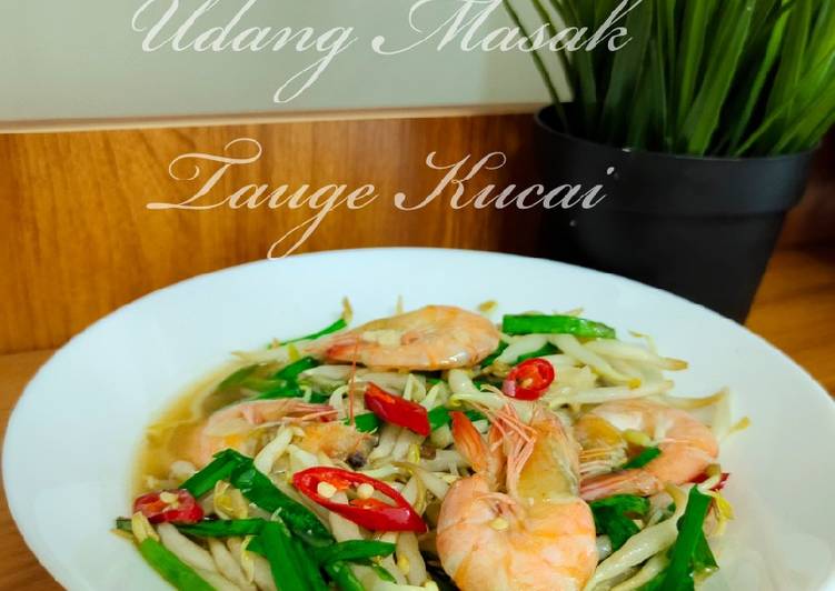 Cara Mudah Buat Udang Masak Sayur Tauge Kucai yang Murah