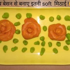 A picture of Besan ki mithai.