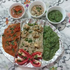 A picture of Shahi paneer/ butter paneer/ green masala paneer.