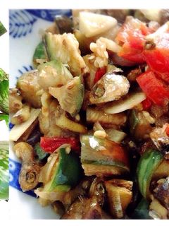 Foto resep Terong gelatik tumis teri