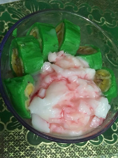 Foto resep Es pisang ijo