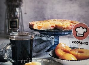 Gambar Peach Cobbler dengan butter crumble