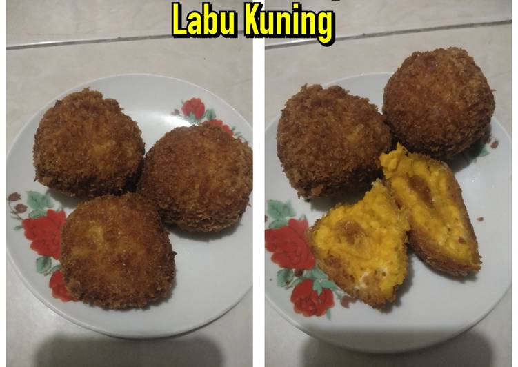 Resep masakan Bola bola crispy labu kuning | Cara Bikin Bola bola crispy labu kuning Yang Sempurna