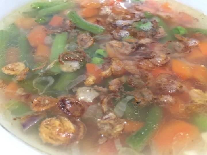 Langkah Gampang Membikin Resep Sayur Sop Pelangi (frozen vegie) yang Bisa Manjain Lidah Anti Ribet, Lezat