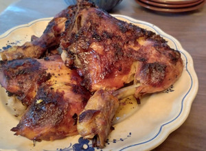 Una foto de Muslos de pollo con mostaza