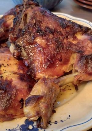Una foto de Muslos de pollo con mostaza